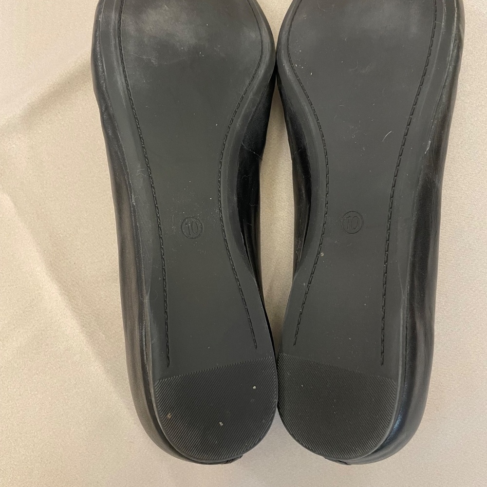 Black Dress Shoes with Bow Audrey Brooke Women's Size 10 - Picture 11 of 11